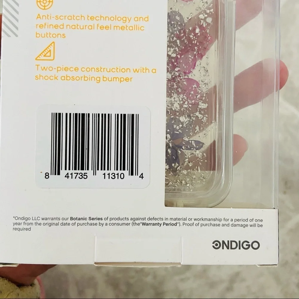 Samsung galaxy J3 achieve pressed flower sparkle botanic series phone case